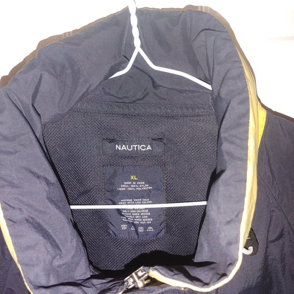 Men's Large Nautica Hoody Wind Breaker - Vintage  - NS 83 - Picture 2 of 5